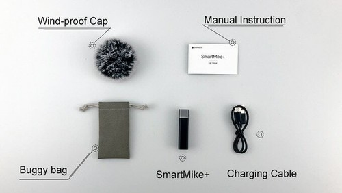 SmartMike+ Wireless Bluetooth Microphone Black - Picture 4 of 12