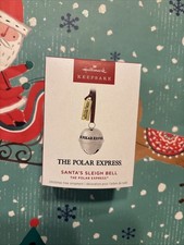 HALLMARK  2025 SANTA’S SLEIGH BELL  POLAR EXPRESS ORNAMENT  NEW