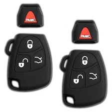 2 Key Fob Remote Skin Shell Case Cover for Mercedes Benz IYZ 3312