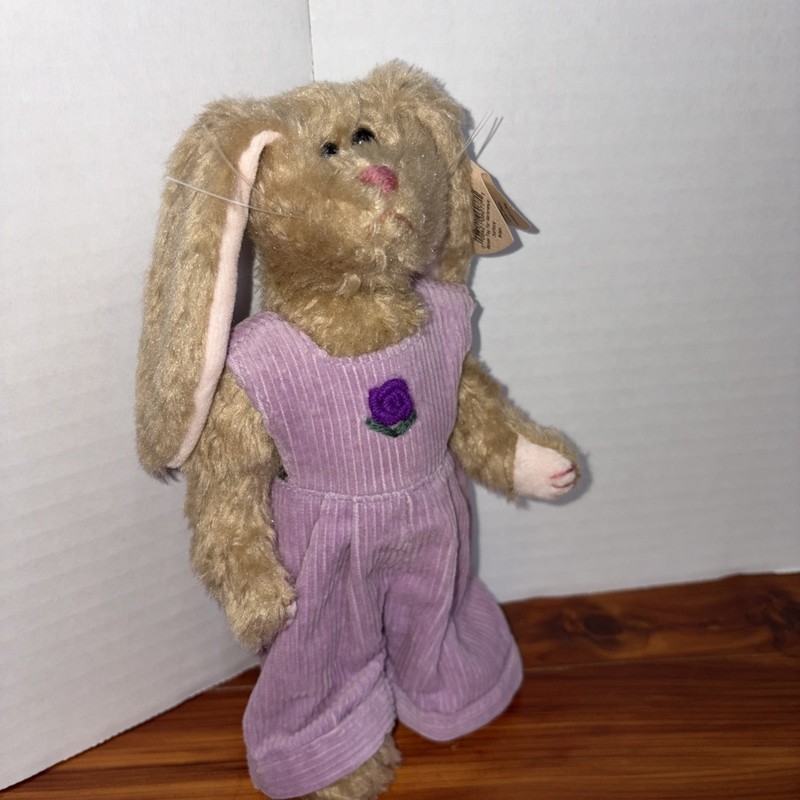 Ty Attic Treasures Iris Bunny Rabbit Plush Beanbag Retired 1999 MPN Iris