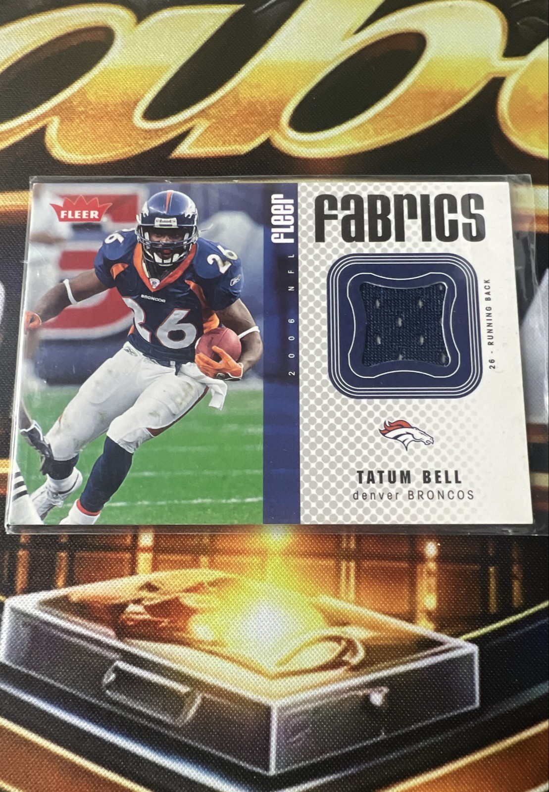 2006 Fleer - Fabrics Tatum Bell #FF-TA (MEM)