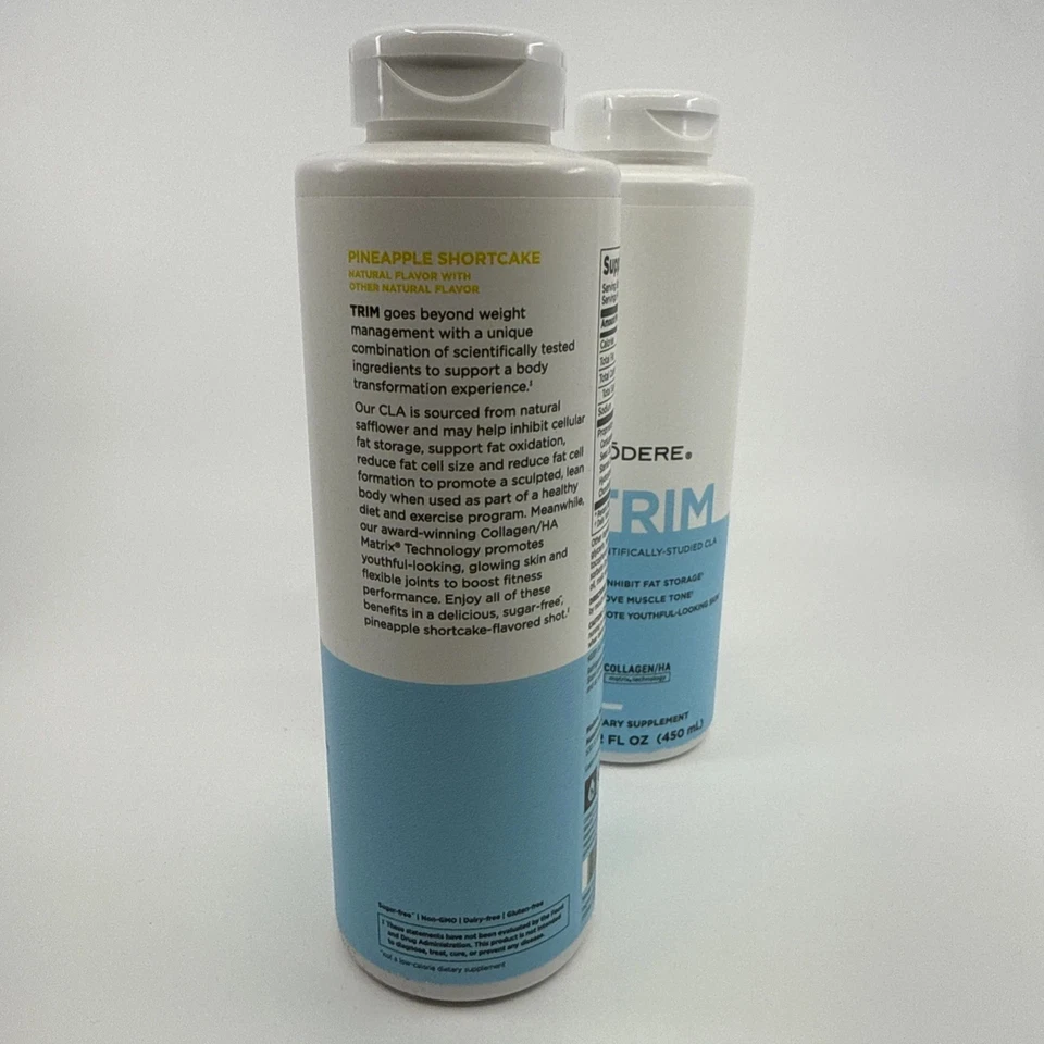 PACK 2 Pasteles Cortos de Piña Modere Trim 450 ml | Suplemento de Colágeno CLA Exp 09/25 Foto 3 de 4