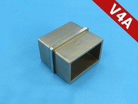 Edelstahl 60X40 Vierkantrohr Verbinder Rechteckrohr V2A Quadratrohr Va