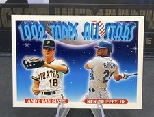 1993 Topps #405 Ken Griffey Jr , Andy Van Slyke 1992 Topps All Stars