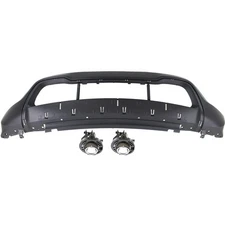 Bumper Cover Fascia Kit For 2014-2016 Jeep Grand Cherokee Front Lower Fog Lamps