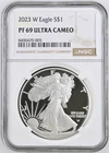 2023-W Proof $1 American Silver Eagle NGC PF69UC Brown Label
