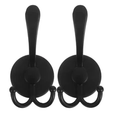 2 Pcs Stainless Steel Suction Cup Hooks For Bathroom Kitchen Towel Hanging
