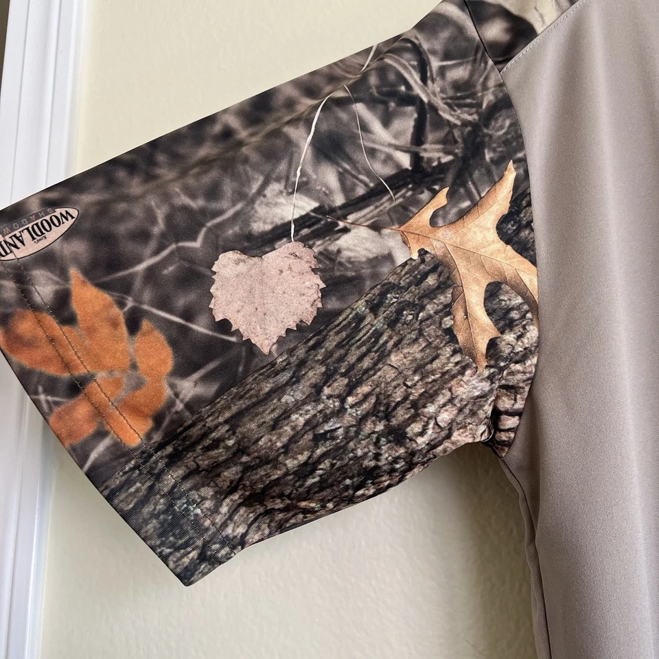 Kings Camo Woodland Series Short Sleeve Button Shirt Mens Sz L Outdoor Hunting - Image 4 of 4