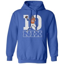 Bo Nix Inspired 10 Graphic - Denver Fans Tribute Unisex Hooded Sweatshirt