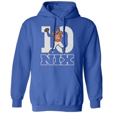 Bo Nix Inspired 10 Graphic - Denver Fans Tribute Unisex Hooded Sweatshirt