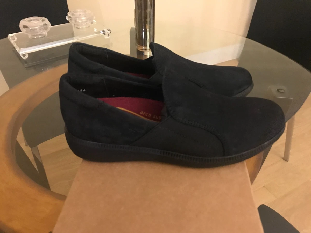 Munro Clay BRAND NEW Women's Loafer Slip-On  Leather Size 7 Black Shoe