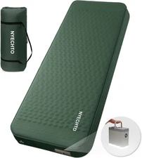 Self Inflating Sleeping Pad with Electric Pump, 4" Thick Ultralight Memory Foam 