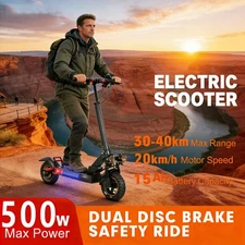 Auto-Braking Scooter: 28mph Speed, Smart Sensors – Avoid Obstacles with Ease