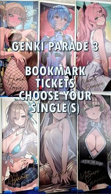 Genki Parade 3 - Bookmark Ticket Waifu Cards Goddess Story Choose