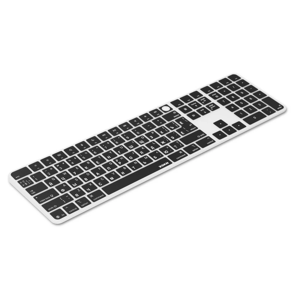 XSKN Russian Keyboard Cover for 2024 iMac Magic Keyboard and Numeric A3119 M4 - Image 3 of 4