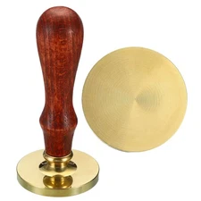 Blank Wax Seal Stamp 40mm Round Removable Brass Head without Carving