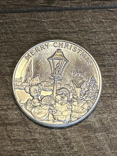 1995 Peace On Earth, 1 oz .999 Silver Coin, Christmas Silver Round Bullion