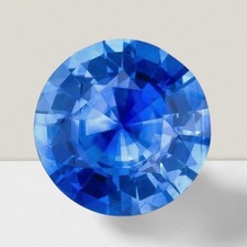 Blue Sapphire Round Cut Gemstone 10 Cts - 15 mm AAA Loose Gem 