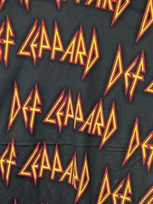 Def Leppard Men's T-shirt Black All Over Print 2XL 4461 NWT