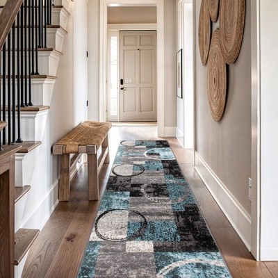 Rugshop Rugs Runners Abstract Circle Carpet Rug Runner Kitchen Rugs 2'7''x12'
