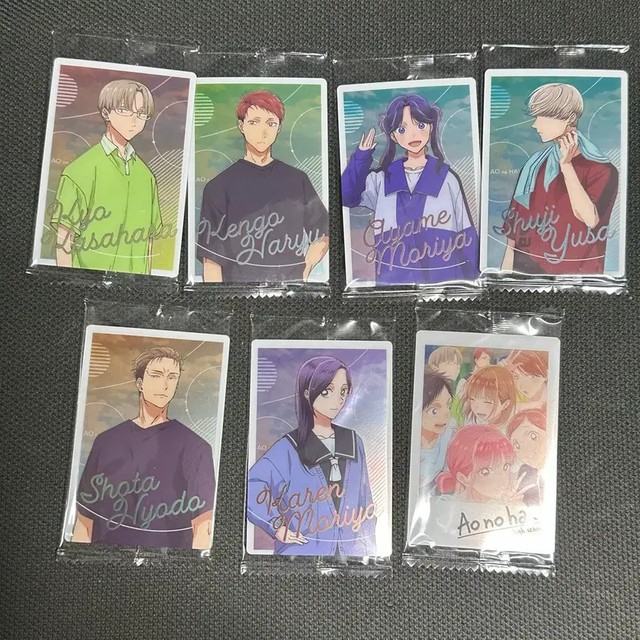 Reservation Blue Box Waffle Card Fan Photo Card