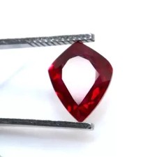 Natural Blood Red Fancy Cut 30 Ct Ruby Certified Loose Faceted Gemstone