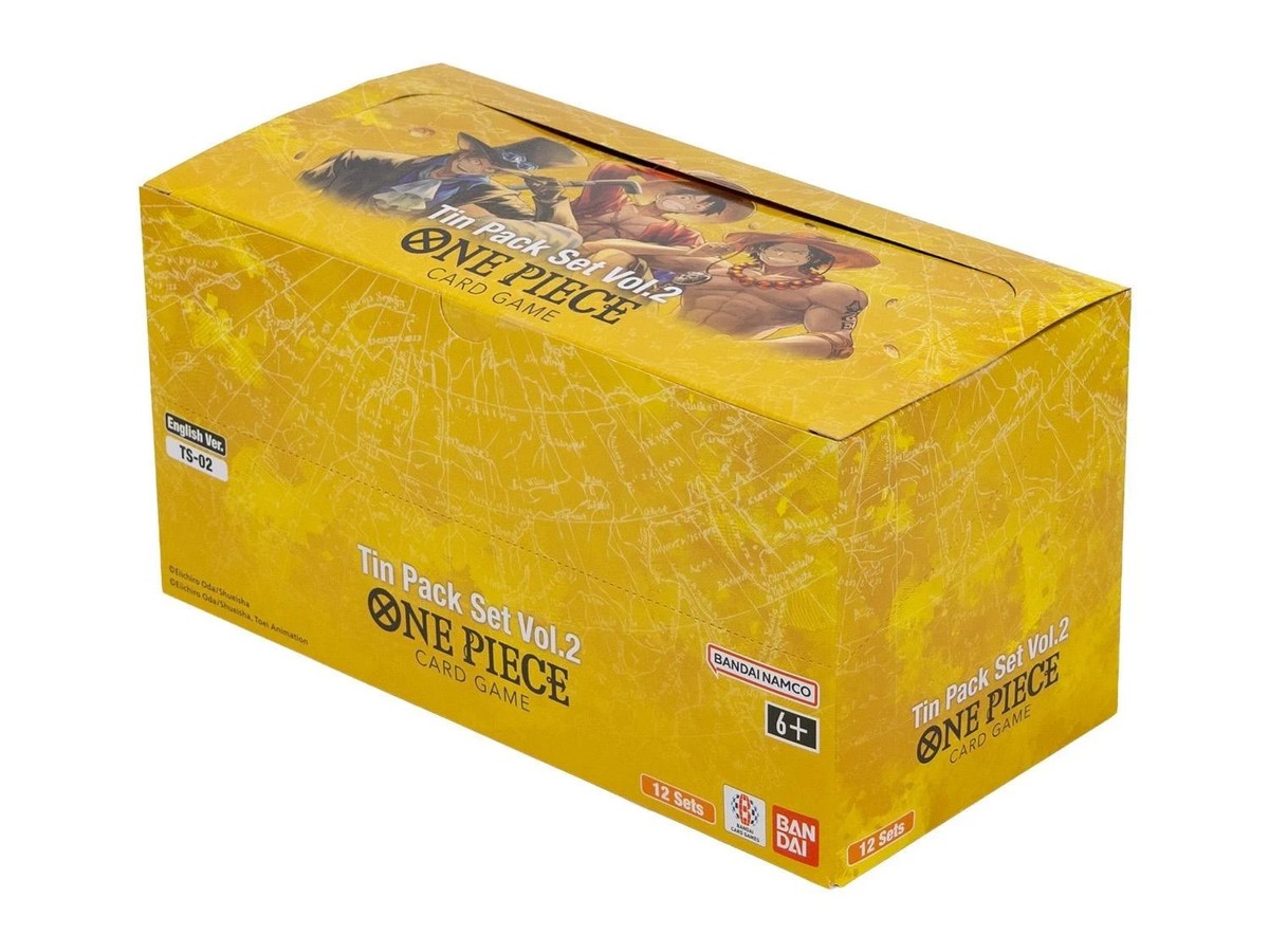 One Piece Card Game Tin Pack Set Vol.2 [TS-02] Display Box of 12