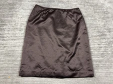 Collections for Le Suit Skirt Womens 14P Brown Lined Knee Length Straight