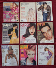 Paper Magazine set of 9 issues from 1999 to 2003