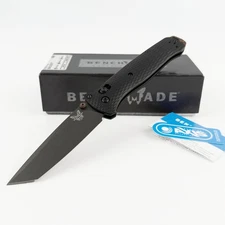 Benchmade Bailout 537GY-03 Black Aluminum Tanto CPM-M4 blade Folding Knife