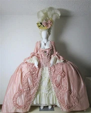Rococo 18th Century Victorian Royal Court Queen Marie Duchess Dress Ball Gown