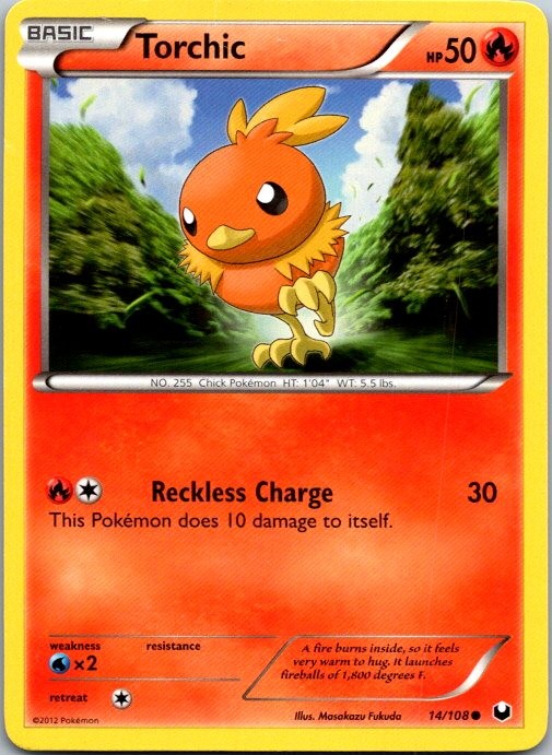 Torchic (14) Common Dark Explorers 14/108 NM