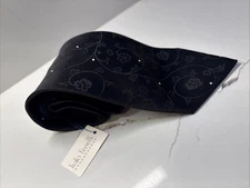 Italo Ferretti 4” Tie Black Floral New With Tags