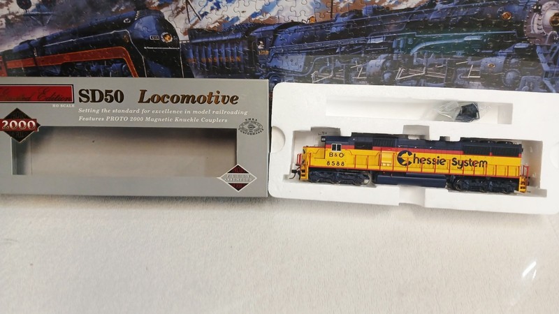 HO SCALE PROTO 2000 SD50 B&O CHESSIE SYSTEM #8587 DIESEL LOCOMOTIVE DCC READY 🔥