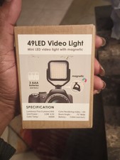 49 LED Mini Dimmable On Camera LED Video Light For Outdoor Photography