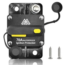 70 Amp Circuit Breaker Box for Trolling Motor Marine Boat ATV Vehicles Stereo Au