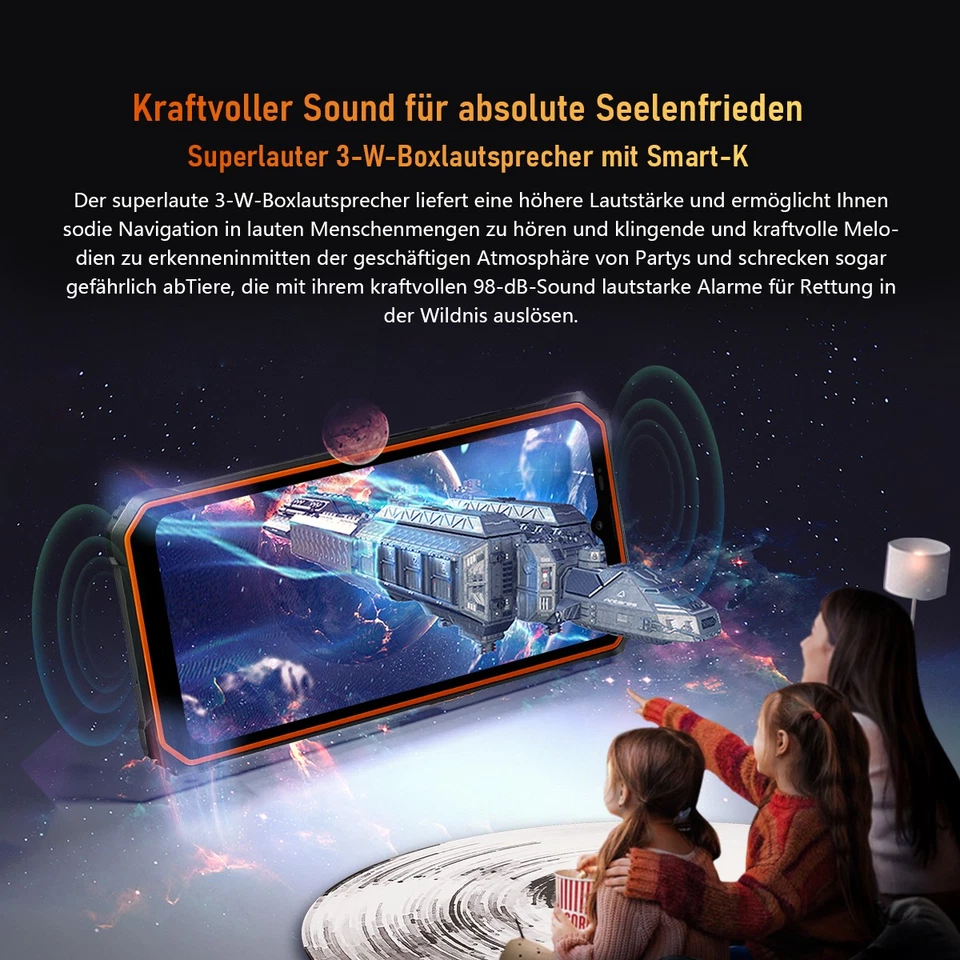 Blackview BV6200 Pro Outdoor Smartphone 8GB+128GB 6,56" 13000mAh Dual SIM Handy - Bild 4 von 4