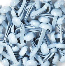 Doodlebug BRADS-083  Mini Brads .125" 25/Pkg-Bubble Blue