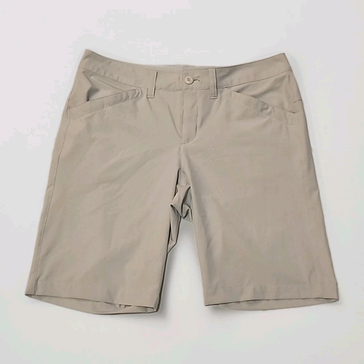 Eddie Bauer Travex Hiking Capri Pants Womens 12 Tan Beige