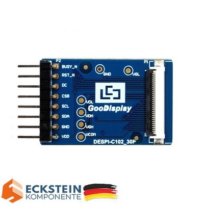 GoodDisplay 1,02-Zoll E-Paper HAT Adapter Board DESPI-C102 SPI-Schnittstelle
