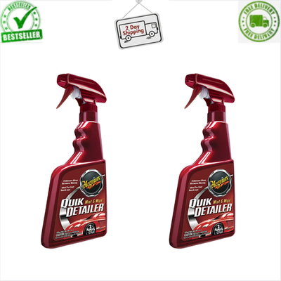 #ad Meguiar#x27;s Quik Detailer Mist amp; Wipe Spray A3316 16 oz Bottles 2 PackFree Ship $18.99