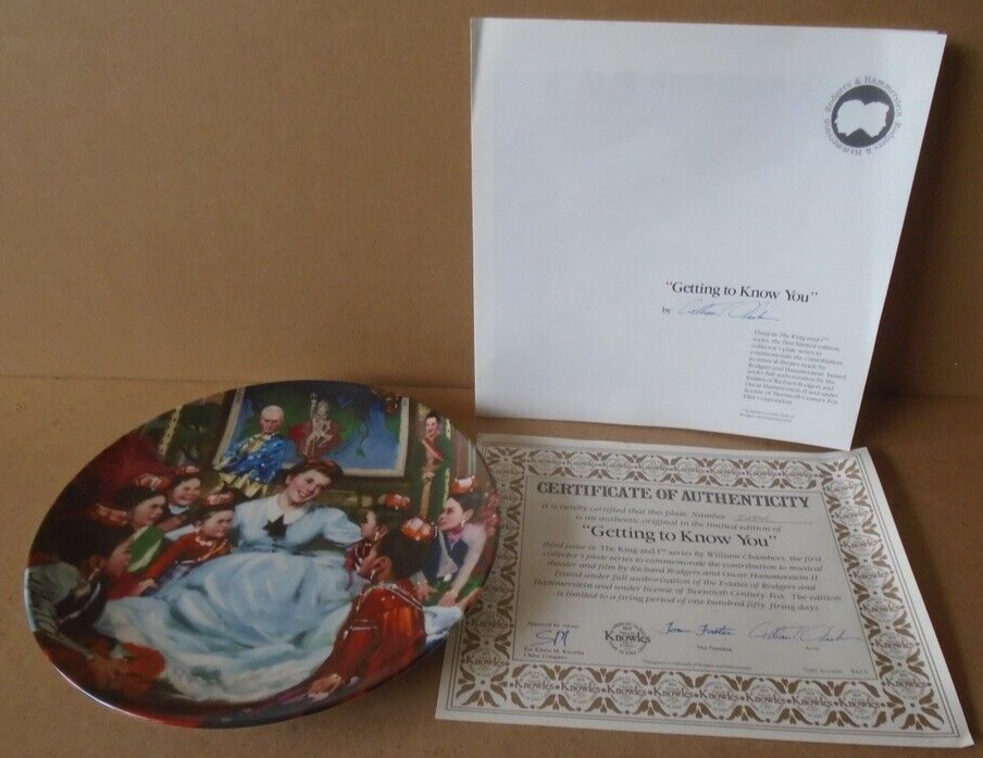 1985 Knowles Collector Plate 