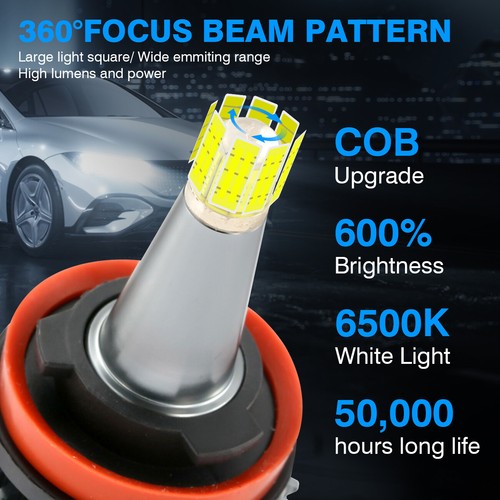For 2016 2017 2018 Nissan Maxima 8sides LED Headlight Hi/Lo+Fog light 6000K Bulb - Imagen 4 de 12