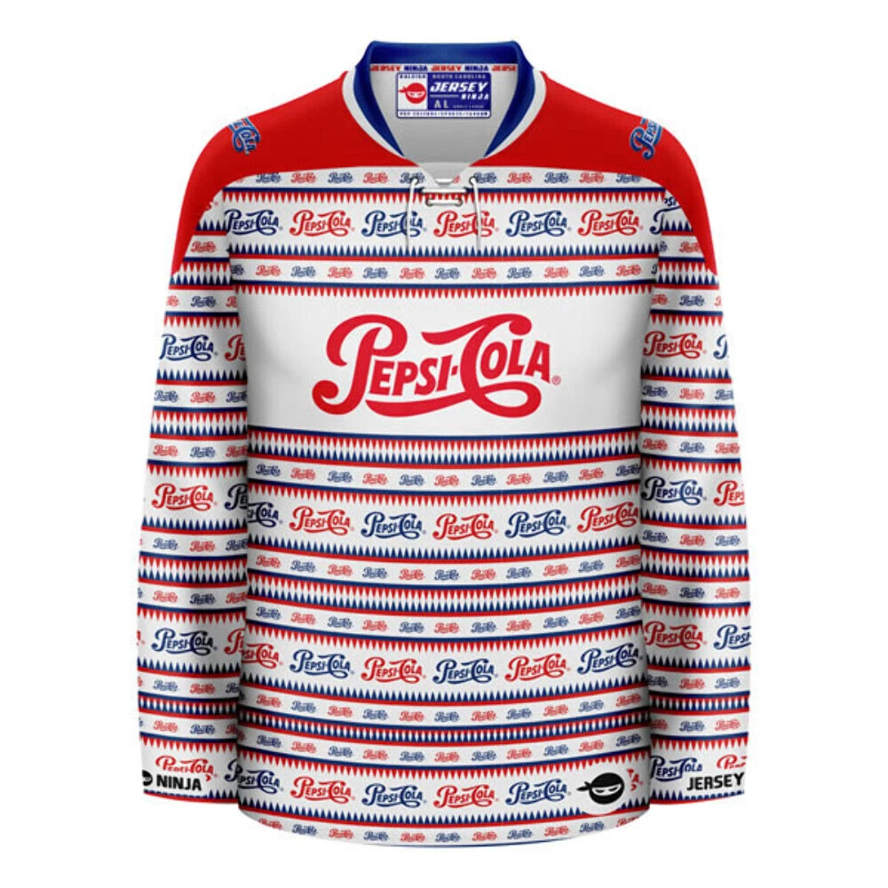 Pepsi 1950 Throwback Ugly Sweater Hockey Jersey