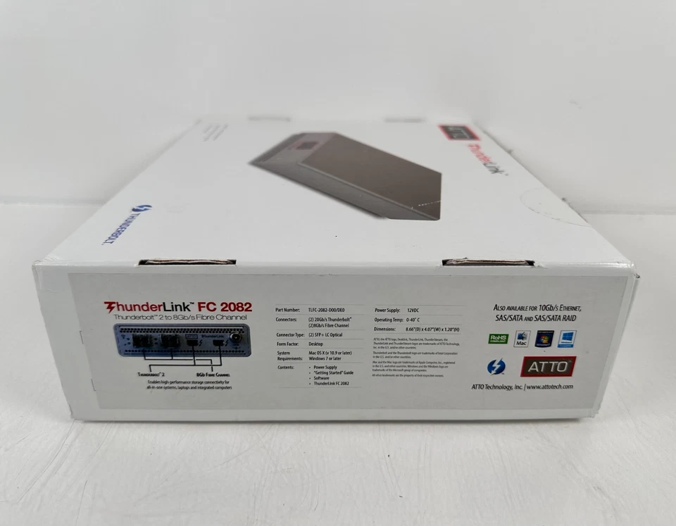 (New) ATTO TLFC-2082-D00 ThunderLink Thunderbolt 2 to 8Gb/s FC Adapter - Image 4 of 4