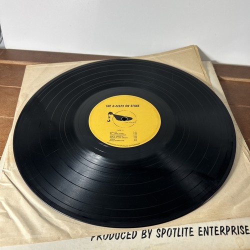 The G-Clefs On Stage LP Vinyl Record 12" Spotlite Enterprise - Picture 4 of 5