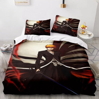 JP Anime Bleach Bettwäsche Set-07 Anpassbar Bettbezug 135x200 Kissenbezüge80x80
