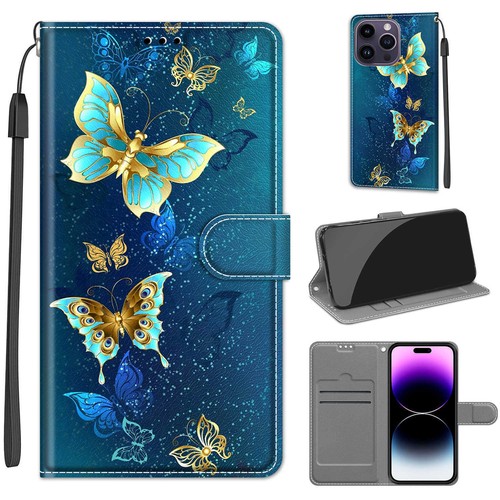 Butterfly Cat Rose Moon Wallet Phone Case For Samsung A34 A24 A12 A32 A13 A14 5G - 第 82/91 張圖片