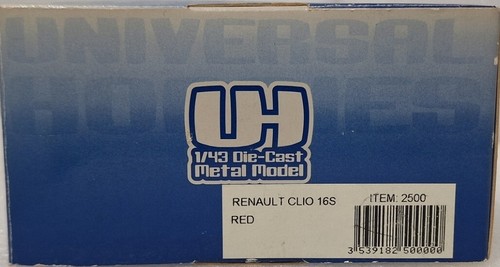 (5) Renault Clio 16 S 1990 Red 1:43 universal hobbies 2500 EXTREMELY RARE!! - Picture 14 of 14