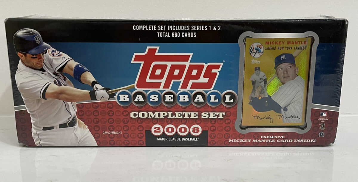 2008 TOPPS BASEBALL FACTORY SEALED SET 660 CARDS WITH GOLD CHROME
